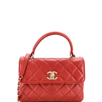 Chanel Trendy CC Top Handle Bag Quilted Lambskin Small