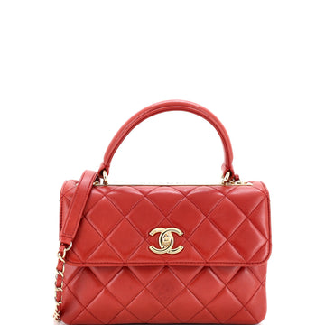Chanel Trendy CC Top Handle Bag Quilted Lambskin Small