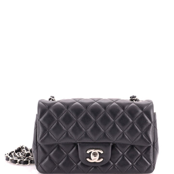 Chanel Classic Single Flap Bag Quilted Lambskin Mini