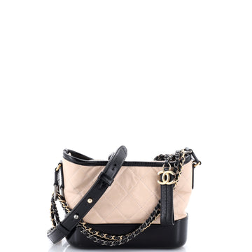 Chanel Gabrielle Hobo Quilted Aged Calfskin Small