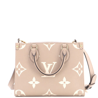 Louis Vuitton OnTheGo Tote Bicolor Monogram Empreinte Giant PM