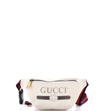 Gucci Logo Belt Bag Printed Leather Small