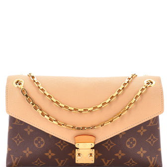 Louis Vuitton Pallas Chain Shoulder Bag Monogram Canvas and Calfskin