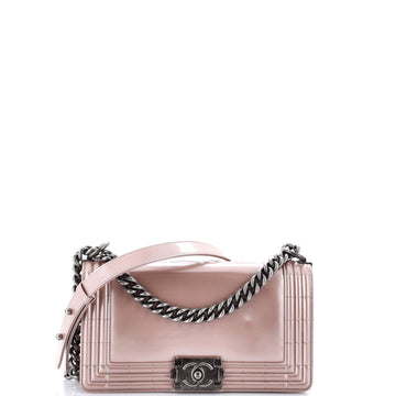 Chanel Reverso Boy Flap Bag Glazed Calfskin Old Medium