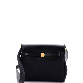 Hermes Herbag Zip Toile and Leather 20