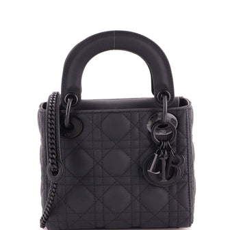 Christian Dior Ultra Matte Lady Dior Chain Bag Cannage Quilt Calfskin Mini