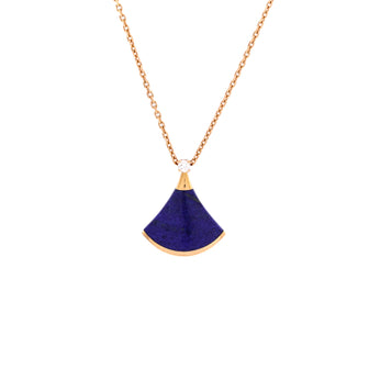Bvlgari Divas' Dream Pendant Necklace 18K Rose Gold with Lapis Lazuli and Diamond Small