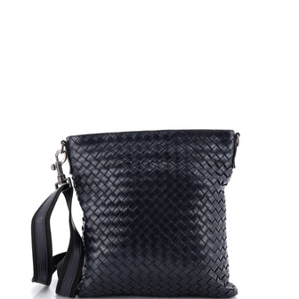 Bottega Veneta Flat Messenger Bag Intrecciato Nappa Medium
