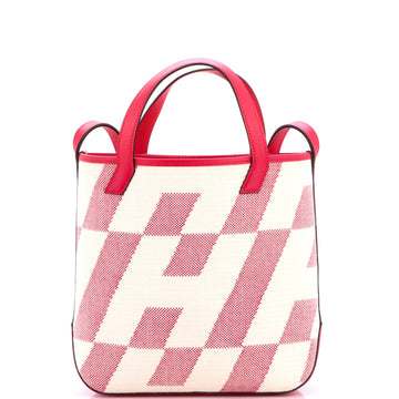 Hermes Cabas H en Biais Tote Canvas with Leather 27