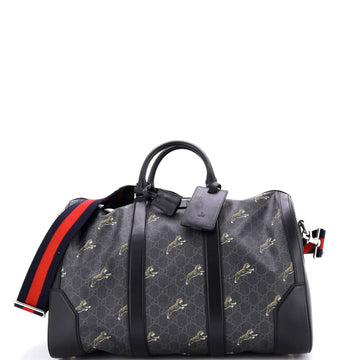 Gucci Convertible Duffle Bag Printed GG Coated Canvas Medium