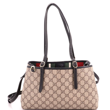 Gucci Emblem Tote GG Coated Canvas Small