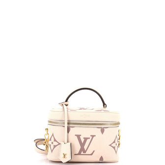 Louis Vuitton Vanity Handbag Bicolor Monogram Empreinte Giant PM