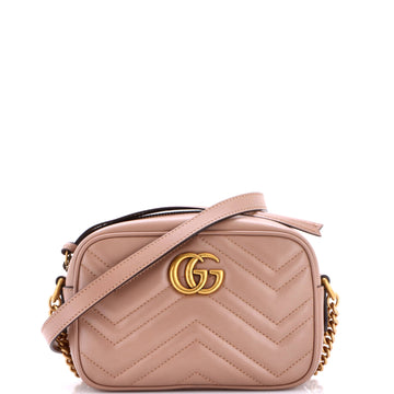 Gucci GG Marmont Shoulder Bag Matelasse Leather Mini