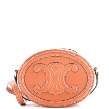 Celine Triomphe Oval Crossbody Bag Leather
