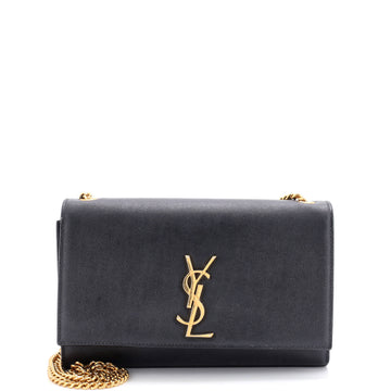Saint Laurent Classic Monogram Crossbody Bag Grainy Leather Medium