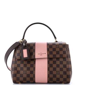 Louis Vuitton Bond Street Handbag Damier with Leather MM
