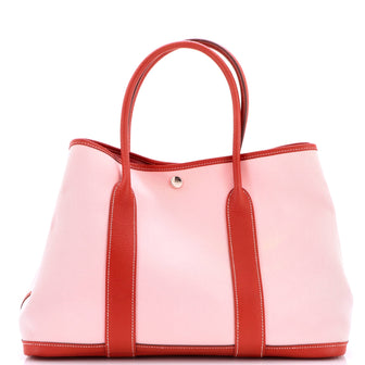 Hermes Garden Party Tote Toile and Leather 36