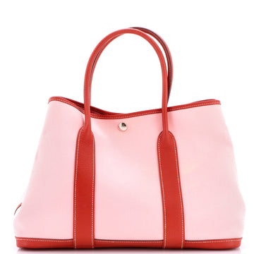 Hermes Garden Party Tote Toile and Leather 36