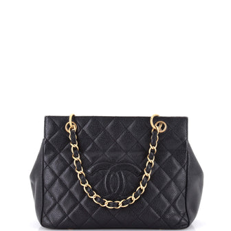 Chanel Petite Timeless Tote Quilted Caviar