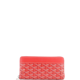 Goyard Matignon Zip Wallet Coated Canvas with Leather