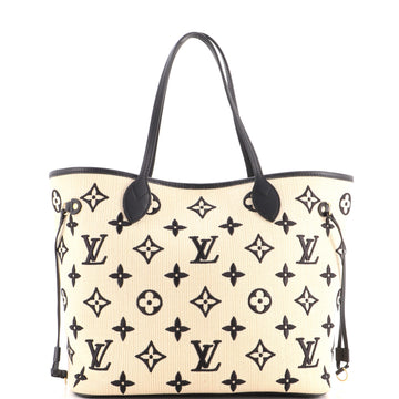 Louis Vuitton Neverfull NM Tote By The Pool Monogram Raffia MM