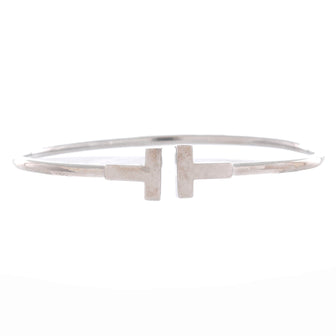 Tiffany & Co. T Wire Bracelet 18K White Gold