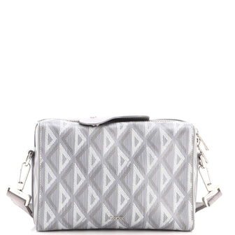 Christian Dior Lingot Messenger Bag CD Diamond Coated Canvas