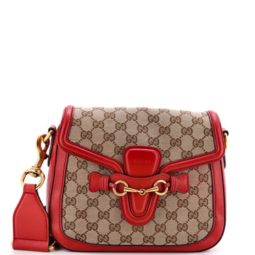 Gucci Lady Web Shoulder Bag GG Canvas Medium