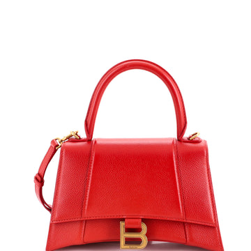 Balenciaga Hourglass Top Handle Bag Leather Small