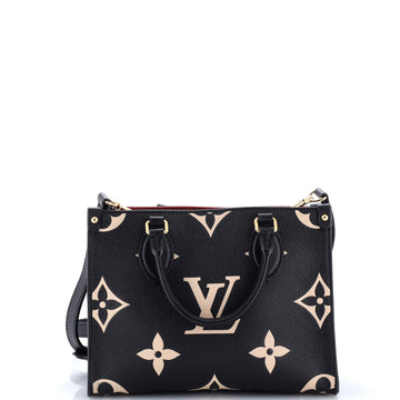 Louis Vuitton OnTheGo Tote Bicolor Monogram Empreinte Giant PM