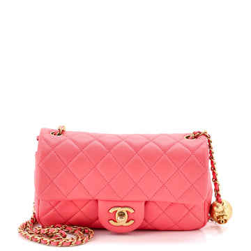 Chanel Pearl Crush Flap Bag Quilted Lambskin Mini