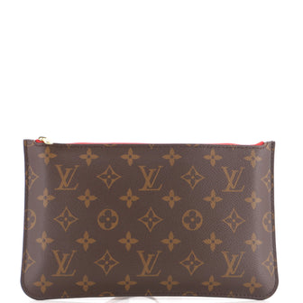 Louis Vuitton Neverfull Pochette Monogram Canvas Large