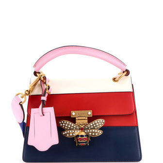 Gucci Queen Margaret Top Handle Bag Colorblock Leather Small