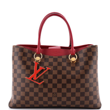 Louis Vuitton LV Riverside Handbag Damier with Leather