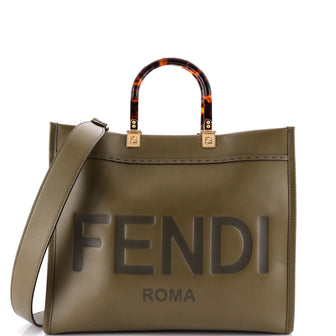 Fendi Sunshine Shopper Tote Leather Medium