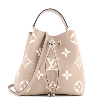 Louis Vuitton NeoNoe Handbag Bicolor Monogram Empreinte Giant MM
