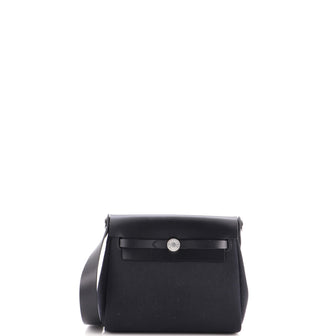 Hermes Herbag Zip Toile and Leather 20