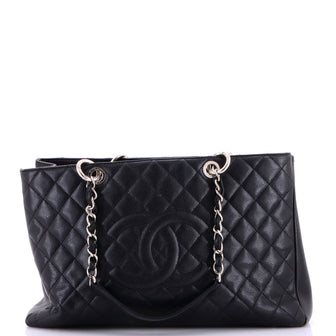 Chanel Grand Shopping Tote Quilted Caviar XL