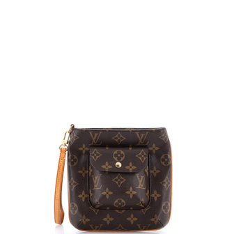 Louis Vuitton Partition Wristlet Clutch Monogram Canvas