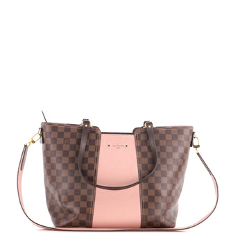 Louis Vuitton Jersey Handbag Damier with Leather