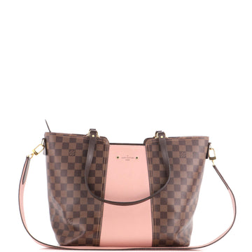 Louis Vuitton Jersey Handbag Damier with Leather