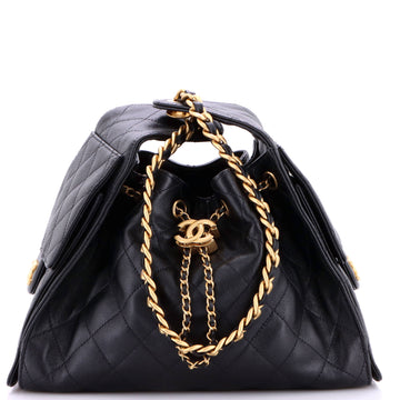 Chanel 25 Hobo Bag Quilted Caviar Small