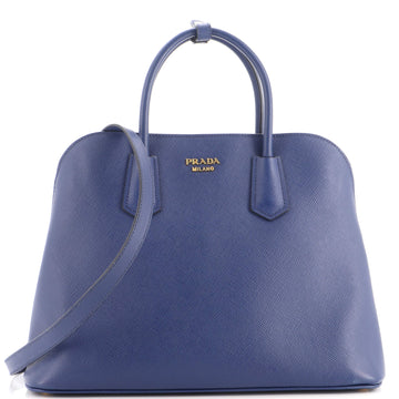 Prada Convertible Dome Satchel Saffiano Leather Large