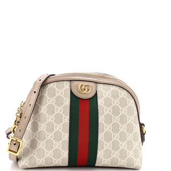 Gucci Ophidia Dome Shoulder Bag GG Coated Canvas Small