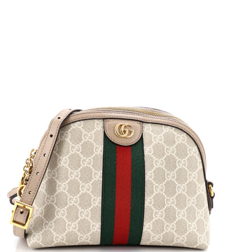 Gucci Ophidia Dome Shoulder Bag GG Coated Canvas Small
