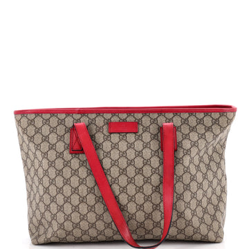 Gucci Plus Tote GG Coated Canvas with Leather Medium