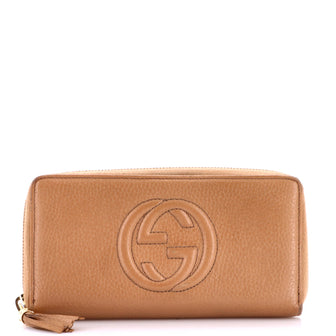 Gucci Soho Zip Around Wallet Leather