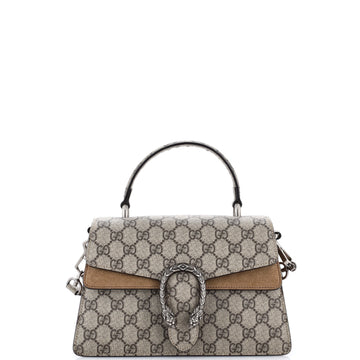 Gucci Dionysus Convertible Top Handle Bag GG Coated Canvas Small