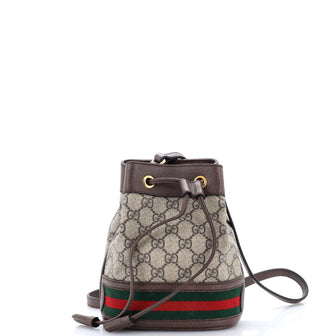Gucci Ophidia Bucket Bag GG Coated Canvas Mini