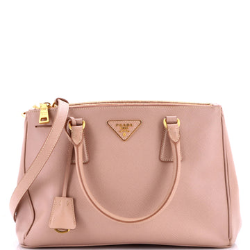 Prada Double Zip Lux Tote Saffiano Leather Small